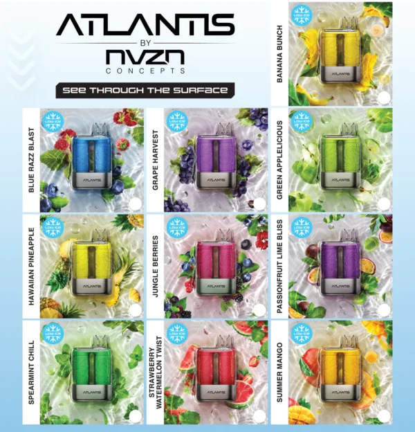 ATLANTIS BY NVZN DISPOSABLE VAPE - 8000 PUFFS