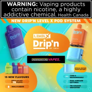 DRIP'N LEVEL X 7000 disposables